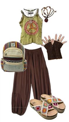 Hippie Outfit Inspo, Earthy Outfits, Boho Style Outfits, Create Outfits, Hippie Style, Boho Outfits, Pretty Outfits, Boho Fashion