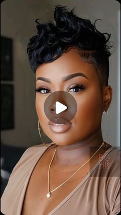 Tapered Sides Pixie Black Women, Spiked Pixie Hairstyles Black Women, Shave Sides With Weave, New Orleans Hairstyles, Short Pixie Mohawk Black Women, Asymmetrical Pixie Black Women, Shaved Sides And Back Black Women, Short Quick Weaves For Black Women, Roller Set Pixie Short Hair