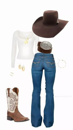 How To Dress Country, Mexican Country Outfits, Womens Cowboy Boots Outfits, Western Country Outfits Women, Country Cowgirl Outfits, Country Girl Aesthetic Outfit, Look Agro, Cow Girl Outfits Ideas, Outfit Ideas With Cowgirl Boots