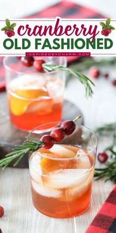 This Cranberry Old Fashioned is a delicious and beautiful cocktail recipe to celebrate the holiday season. Cranberry Bitters Cocktails, Cranberry Old Fashioned, Old Fashioned Recipes Cocktail Easy, Batch Old Fashioned Cocktail, Popular Alcoholic Drinks, Fresh Cranberry Recipes, Unique Cocktail Recipes, Whiskey Old Fashioned, Adult Beverages Recipes