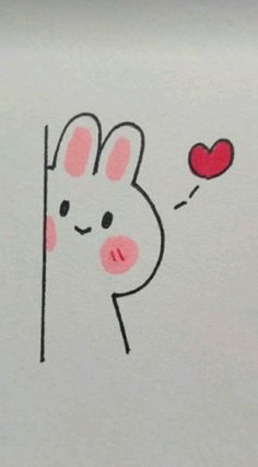 a drawing of a giraffe with a heart on it's nose and hand