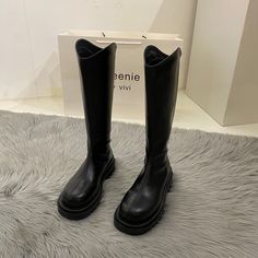 Shipping: Worldwide Express Shipping AvailableDelivery time: 7-15Days Fast ShippingReturns: Fast refund, 100% Money Back Guarantee. Boots 2024, Long Leather Boots, Knight Boots, New Boots, Black Tube, Lady Riders, Black Boots Women, Martin Boots, Long Boots