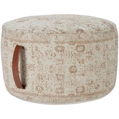 Nicole Curtis Pillow VJ019 Ivory/Beige Pouf - Rug & Home Nicole Curtis, Square Storage Ottoman, Stylish Ottomans, Cube Ottoman, Ottoman In Living Room, Upholstered Ottoman, Pouf Ottoman, Pillow Design, Custom Rugs