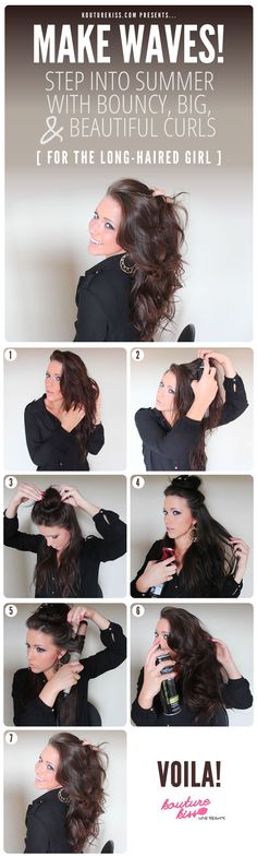 waves Braids Dreadlocks, Teased Hair, Hair Weaves, Hair Tutorials For Medium Hair, Beautiful Curls, Long Curly Hair, Hair And Makeup, Great Hair, Up Girl