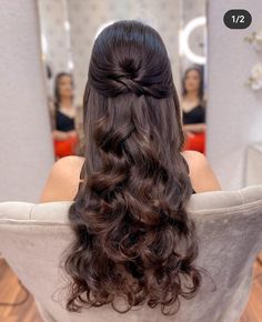 Cute Prom Hairstyles, Formal Hairstyles For Long Hair, Simple Prom Hair, Bridesmaid Hair Makeup, Graduation Hairstyles, Quince Hairstyles, Hairstyles For Layered Hair, Long Hair Wedding Styles, Prom Hairstyles For Long Hair