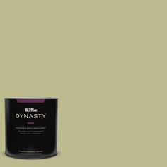 a pink paint can with the words d'anastyy written in green on it