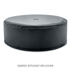 an inflatable cover is shown with the words energy efficient spa cover