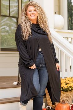 Chic Soul plus size clothing, black wrap cardigan I Feel Pretty, Cardigan Black, Feel Pretty, Model Fits, Cool Design, Black Cardigan, Affordable Fashion, Plus Size Outfits, Fashion Forward