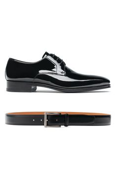 An elegant, hand-burnished leather belt is finished with silvertone hardware that adds a modern touch. Style Name:Magnanni Carbon Leather Belt. Style Number: 677264. Leather Belts, Vans Old Skool Sneaker, Vans Classic Slip On Sneaker, Belt Size, Vans Sneaker, Leather Belt, Derby, Patent Leather, Slip On Sneaker