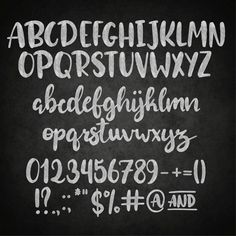 the chalkboard font and numbers are written in white ink on a blackboard background