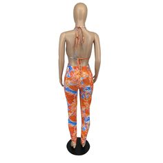 Sexy Printed Folds Pants Set Tie Wrap, Product Name, Wrap Top, Two Piece Outfit, 1 Million, Pants Set, Two Piece Pant Set, Two Piece