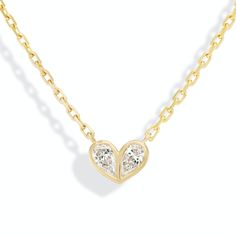 A modern take on a heart design, the sweetheart necklace is the perfect personalized style. Customize with your favorite color or gemstones of your choice. Available in 18K Yellow Gold Gemstone weight = approx. 0.20 carats each Pendant = 9 x 6.5mm Diamond = F-G+ SI1+ Chain length = 16in Colored stones are natural and color may slightly vary Certain gemstones are cabochon cut or faceted cut For custom orders please contact info@stephaniegottlieb.com This item is FINAL SALE Emerald Blue, Colored Stones, Ruby Diamond, Timeless Jewelry, Green Onyx, Pink Opal, Diamond Cut, Pink Sapphire, Heart Design