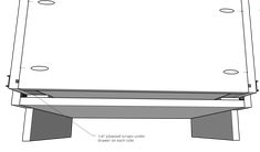 the top section of a table with measurements