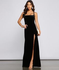 Long Black Velvet Dress, Masquerade Dress, Velvet Formal Dress, Dramatic Entrance, Windsor Dresses, Black Velvet Dress, Gala Dresses, Long Black, Velvet Dress