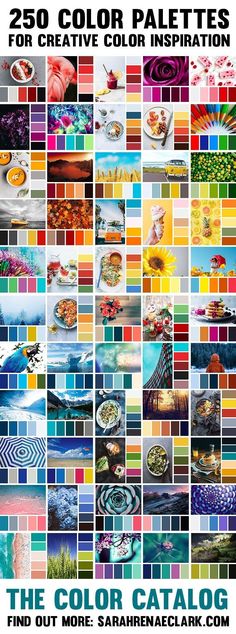 the color catalog is open and ready to be used for art projects, or as wall hangings