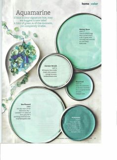 an article in a magazine about different shades of paint