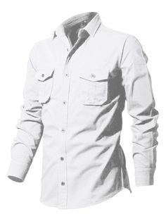 Featuring this men's multi-pocket casual long-sleeved shirt. These shirts are suitable for any occasion between casual outings and special events. The simple design takes the boring out of a man's wardrobe with a wonderful blend of style and comfort. Please use the sizing guide shown in our images when purchasing. Please read each element in the size guide carefully before choosing a size. Sizes are measured manually, and an error of 1-3cm is normal. Sizing: True to size Material composition: 10 Cargo Coat, Military Shirt, Weave Style, Men's Wardrobe, Christian Clothing, Casual Streetwear, Sleeves Pattern, Men Clothing, Shirt Men