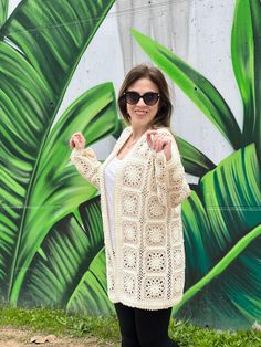 Womens Jackets, Crochet Cardigan Pattern, Cardigan Pattern, Crochet Cardigan, Jackets & Coats, Jackets For Women, Ships, Crochet, Pattern