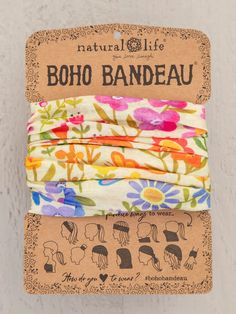 Express yourself in countless ways with our Boho Bandeaus! Bad hair day? Don’t worry! The Boho Bandeaus changes it to a good one! They also look adorable as a tube top under our jumpsuits and sundresses to create a completely different look. Let a bandeau hold your hair back for yoga class or a long hike. Stash one in your car or bag for when you get caught in a pinch and need a hair rescue. Simply secure a messy bun or ponytail or protect your head at the beach. You don’t have to worry about headaches, slipping, or sliding like many other headbands. You can even add more personality to your hat! They’re a creative way to dress up an outfit, and compliments are sure to follow. + Soft & Versatile. + Packaging Includes Instructions on 8 Ways to Wear + 95% Rayon, 5% Spandex + Dimensions: 13in Boho Bandeau Hairstyles, Boho Bandeau, Hair Back, Green Dot, Natural Life, Bad Hair Day, Bad Hair, Bandeau Top, Yoga Class