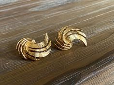 Message Me, Clip On, Vintage Gold, Clip On Earrings, Etsy Earrings, Gold Tones, Jewelry Earrings, Stud Earrings, Etsy Uk