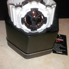 Brand New G Shock Watch For Sale. White Analog Digital Watch For Outdoor, Casual White Analog Watches, White Analog Watch With Round Dial, White Casual Chronograph Watch, Casual White Chronograph Watch, Casual White Watches For Outdoor, Casual White Outdoor Watches, Modern White Watches With Stopwatch, Casio Oceanus