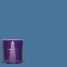 a can of blue paint with the words marquee on it's side