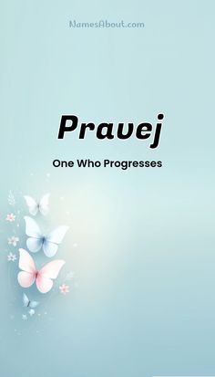 the cover of prauej one who progresses, with butterflies flying around