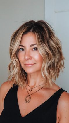 40+ Gorgeous Balayage Highlights Hairstyles You'll Love In 2024 Hairstyle Trends, Layered Bob Hairstyles