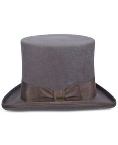 Fitted High Crown Felt Hat For Fall, Formal Brimmed Top Hat For Winter, Formal High Crown Felt Hat For Winter, Elegant Felt Hat For Derby In Winter, Adjustable Wool Top Hat For Formal Occasions, Fitted Wool Felt Hat With High Crown, Formal High Crown Top Hat For Winter, Formal Winter Top Hat With Short Brim, Winter Formal Top Hat With Short Brim