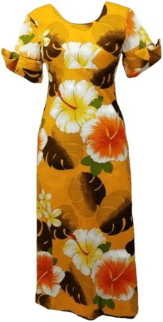 Vintage Hawaiian Decor, Tiki Oasis, Luau Dress, Hawaiian Vintage, Orange Hibiscus, African Bridesmaid Dresses, Hawaiian Fashion, Liberty House, Hawaiian Fabric