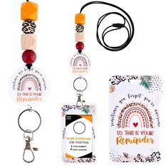 PRICES MAY VARY. Package Included: The package you will receive includes 1 silicone beaded lanyard for ID badge (key) and 1 Bible verse ID badge holder. Religious lanyards for ID badges seamlessly blend design, craftsmanship, practicality, and gifting potential. Making it a versatile yet sophisticated accessory for every occasion. Design Features: Our boho teacher lanyards for ID badges display Christian Bible verse elements to add a religious touch to the accessory. The palette harmoniously ble Rainbow Bible, Teacher Lanyards, Boho Teacher, Cute Bibles, Cute Lanyards, Nurse Office, Beaded Lanyard, Teacher Lanyard, Keychain Accessories