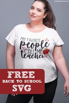 Cricut Svg Files Free, Farmhouse Laundry, Back To School Svg, Free Teacher, Diy Teacher Gifts, Free Cut Files, Silhouette Portrait, School Svg, Teacher Style