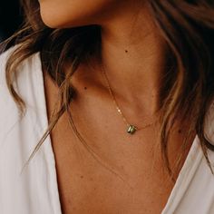 Created with Shogun. Our dainty Peridot Necklace is part of our new Birthstone Necklace Collection! This beautiful, yet delicate necklace is made with top-quality, genuine Peridot. The August Birthstone represents independence + power. The Peridot stone is emerald cut and faceted to ensure it sparkles from every angle. This beauty is perfect to gift to someone special, or treat yourself! It deserves to be worn every day. FEATURES Genuine Peridot stone (measures 7mm x 9mm) Choice of yellow gold f Necklaces Butterfly, Earrings Bold, August Birthstone Necklace, Peridot Birthstone, Dainty Diamond Necklace, Necklace Birthstone, Jewelry Aesthetic, Peridot Necklace, Aesthetic Jewelry