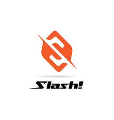 the logo for slazth is orange and black, with an image of a hand holding