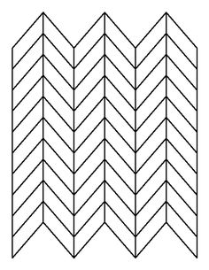 a line drawing of several rows of chevroned lines, each with different widths