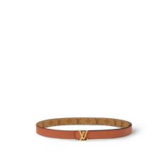 LOUIS VUITTON® - Lv Iconic 20mm Reversible Belt - Brown Lv Belts, Louis Vuitton Belt Women, Designer Brown Belt With Metal Logo, Louis Vuitton Bandeau, Black Louis Vuitton Belt, Reverse Canvas, Evening Style, Belt Brown, Reversible Belt