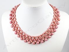 Vintage Pink Glass Bib Necklace, circa 1950, made of multifaceted and graduated beads intricately stranded. In very good condition.The shipping cost is for Standard Registered Mail. Please contact us to combine shipping or to request Express shipping. For all Countries not figured in the shipping list please contact us for a quote and shipping details.We will consider offers and we will gladly send you additional information or pictures.Thank you for visiting ArtDecoGalaxy home of International Vintage Faceted Beaded Necklace, Vintage Faceted Round Beads, Vintage Round Faceted Beads, Polished Beads Necklace For Evening, Evening Necklace With Polished Beads, Vintage Faceted Beaded Necklaces, Vintage Formal Beaded Necklaces With Faceted Beads, Evening Beaded Necklaces With Polished Round Beads, Vintage Multi-strand Gemstone Beads Necklace