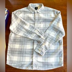 New With Tags Autumn/Winter Cold, Rainy, Snowy Days Gray Cotton Button-up Flannel Shirt, H&m Shirts, Winter Cold, Snowy Day, Casual Shirts For Men, Cold Winter, Casual Button Down Shirts, Long Sleeve Shirt, Shirt Color