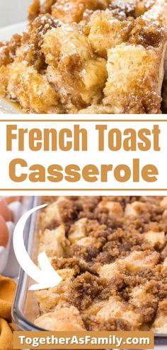 french toast casserole is an easy dessert recipe