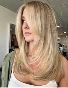 Cute Hairstyle, Blonde Hair Inspiration, Blonde Hair Looks, Haircuts For Medium Hair, Haircuts Straight Hair, Long Blonde, Haircuts For Long Hair, Long Blonde Hair