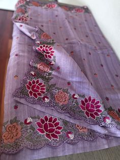 Cutwork on Tussar silk saree ♥️ This Tussar silk saree has Thread Embroidery work over the the Body! Cutwork Border!! Comes with an Unstitched Blouse Piece! Fall and Pico done ✅  Fabric: Blended Tussar Silk Disclaimer: slightly color variations may be possible due to light effects! Bollywood Style Sharara With Embroidered Border, Festive Slub Silk Dupatta With Embroidered Border, Navratri Slub Silk Unstitched Suit With Embroidered Border, Slub Silk Unstitched Suit With Embroidered Border For Navratri, Semi-stitched Slub Silk Kurta With Embroidered Border, Eid Slub Silk Unstitched Suit With Embroidered Border, Designer Slub Silk Dupatta With Chikankari Embroidery, Designer Slub Silk Dupatta With Embroidered Border, Diwali Unstitched Slub Silk Suit With Embroidered Border