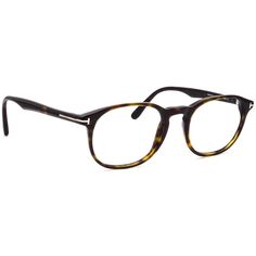 Condition: Pre-Owned: In Excellent Condition.  . Brand: Tom Ford . Model: TF 5680-5 052 . Color: Polished Dark Havana . Material: Acetate . Shape: Rounded Square. Hinge: Standard Non-Spring/Flex. Made in: Italy. Lenses: These eyeglasses do not come with lenses, which is ideal to fit them with your own prescription or non-prescription lenses. To make lenses that are a perfect fit, your lab technician will use a tracer machine that traces the shape of the frame for the exact measurements. . Note: Tom Ford Eyeglasses, Lab Technician, Rounded Square, Eye Wear Glasses, Square Frame, Square Frames, Prescription Lenses, Eyewear Sunglasses, Tom Ford