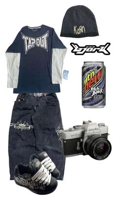 Jnco Pants, Silly Clothes, Cooler Style, Baggy Clothes, Outfit Collage, Outfit Inspo Casual