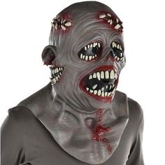 This premium latex horror Halloween mask is covered in rows of teeth painted blood realistic textures and menacing expressions. Teeth Mask, Mr Smiley, Creepy Masks, Horror Costume, Halloween Store, Horror Halloween, Halloween Mask, Horror Film, Halloween Masks