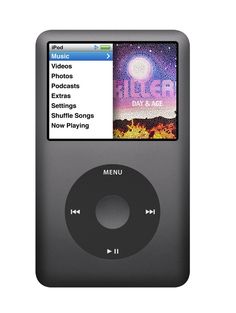 an ipod is shown with the music player on it's display screen in this image