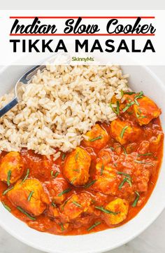 This Chicken Tikka Masala Slow Cooker Recipe will completely change the way you view Indian food. You'll be hooked after your first bite! Chicken Tikka Masala Slow Cooker, Indian Slow Cooker, Slow Cooker Tikka Masala, Food For Special Event, Lean Chicken, Slow Cooked Chicken, Slow Cooker Recipe, Chicken Tikka Masala, Chicken Tikka