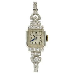 Couple Chic, Art Deco Lady, Chrysler Building, Diamond Glitter, Diamond Watch, Women Wrist Watch, Watches Jewelry, Vintage Jewellery, Gotham