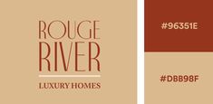 the logo for boutique river luxury homes