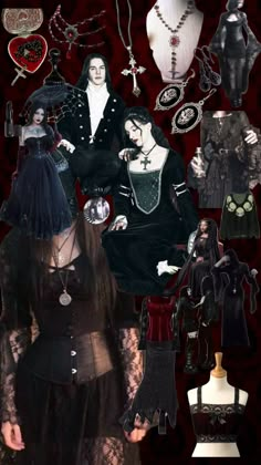 romantic goth <3 #romantic #gothic #outfitinspiration #outfitinpso #outfitideas #fashion #fashioninspo Vampire Goth Aesthetic, Goth Aesthetic Outfit, Romantic Goth Aesthetic, Romantic Goth Outfits, Macabre Fashion, Victorian Vampire, Vampire Goth, Romantic Goth, Gothic Clothing