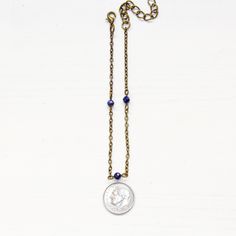 "This dainty gemstone anklet is perfect for the beach but is also delicate enough to wear with a fun dress. Day to night vibes! Lapis lazuli tiny gemstones Nickel-free brass chain - 7.5\" with 2\" extender Lapis lazuli enhances communication, intuition, psychic perceptions and channeling abilities. Used to promote a clear mind and to provide spiritual protection. It possesses enormous serenity and is the key to spiritual attainment and wisdom. Bringing qualities of honesty, compassion and uprigh Minimalist Adjustable Lapis Lazuli Jewelry, Bohemian Lapis Lazuli Jewelry For Meditation, Gemstone Anklet, Multicolor Lapis Lazuli Spiritual Jewelry, Dainty Anklet, Spiritual Hand-strung Lapis Lazuli Necklaces, Bohemian Lapis Lazuli Hand-strung Necklaces, Beaded Anklet, Anklets Boho